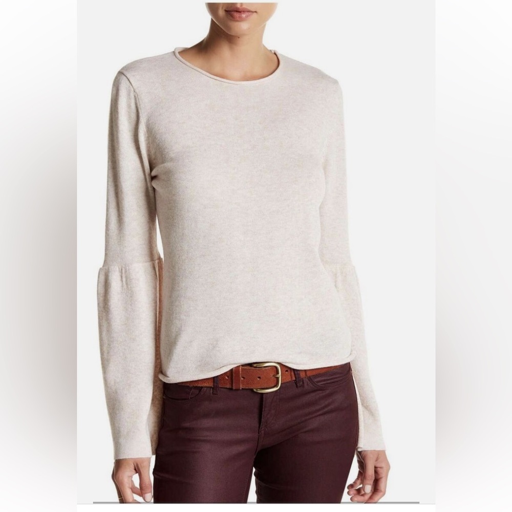 John + Jenn Bell Sleeve Crewneck Sweater Size Small